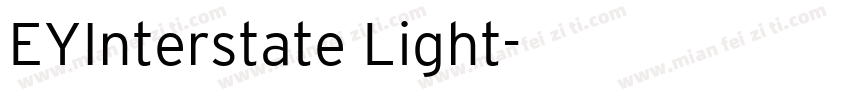 EYInterstate Light字体转换